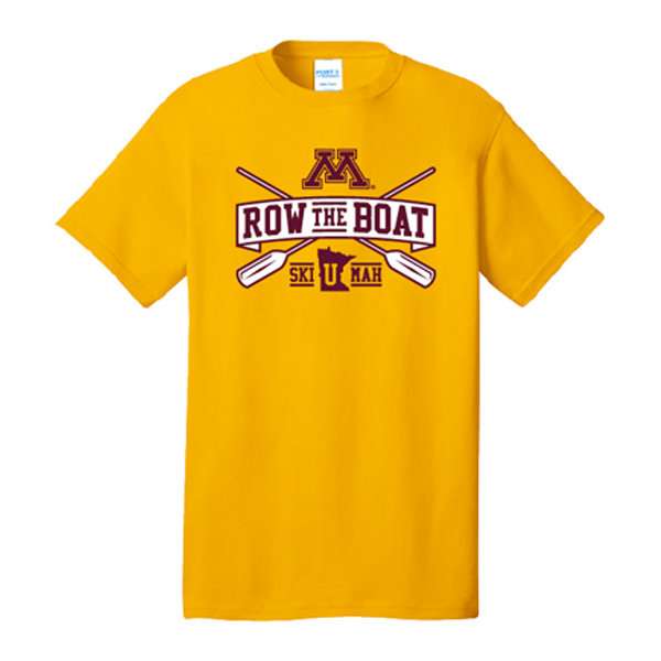 University of Minnesota Row the Boat Gold T Shirt University of